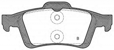 OPEN PARTS bpa084270 -  Комплект тормозных колодок, дисковый тормоз